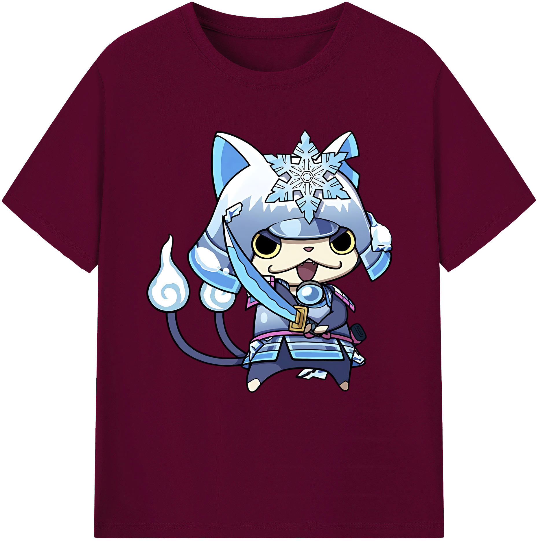 （画像用） 妖怪ウォッチ Yo-kai Watch レディースカジュアルプリントTシャツ（綿100％）